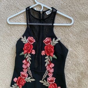 LF SEEK floral mesh dress